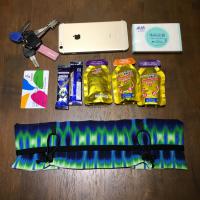 覆蓋式彈性腰袋 (藍綠黑)